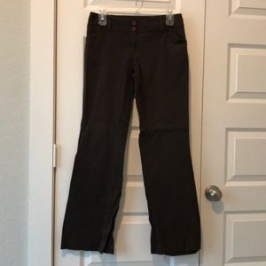 Tracy Evens flared brown slacks